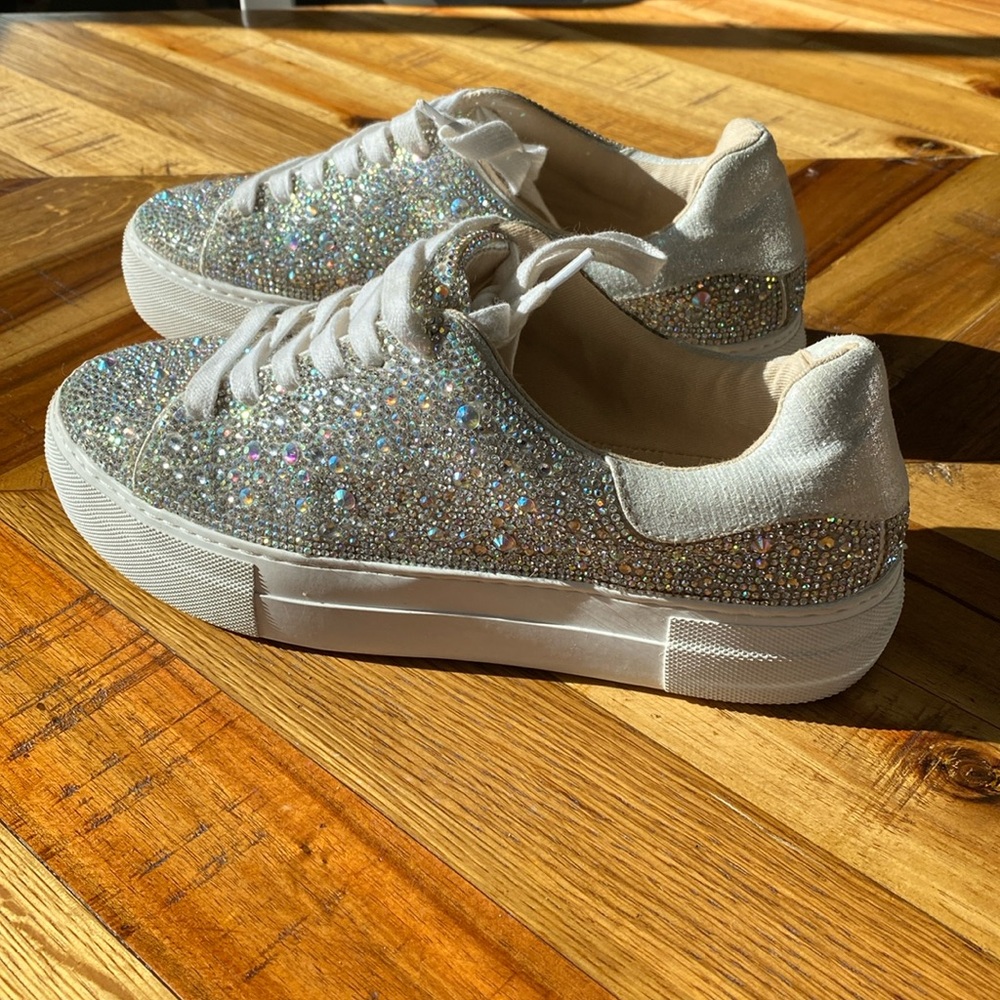 Betsy Jonson platform sparkly sneakers